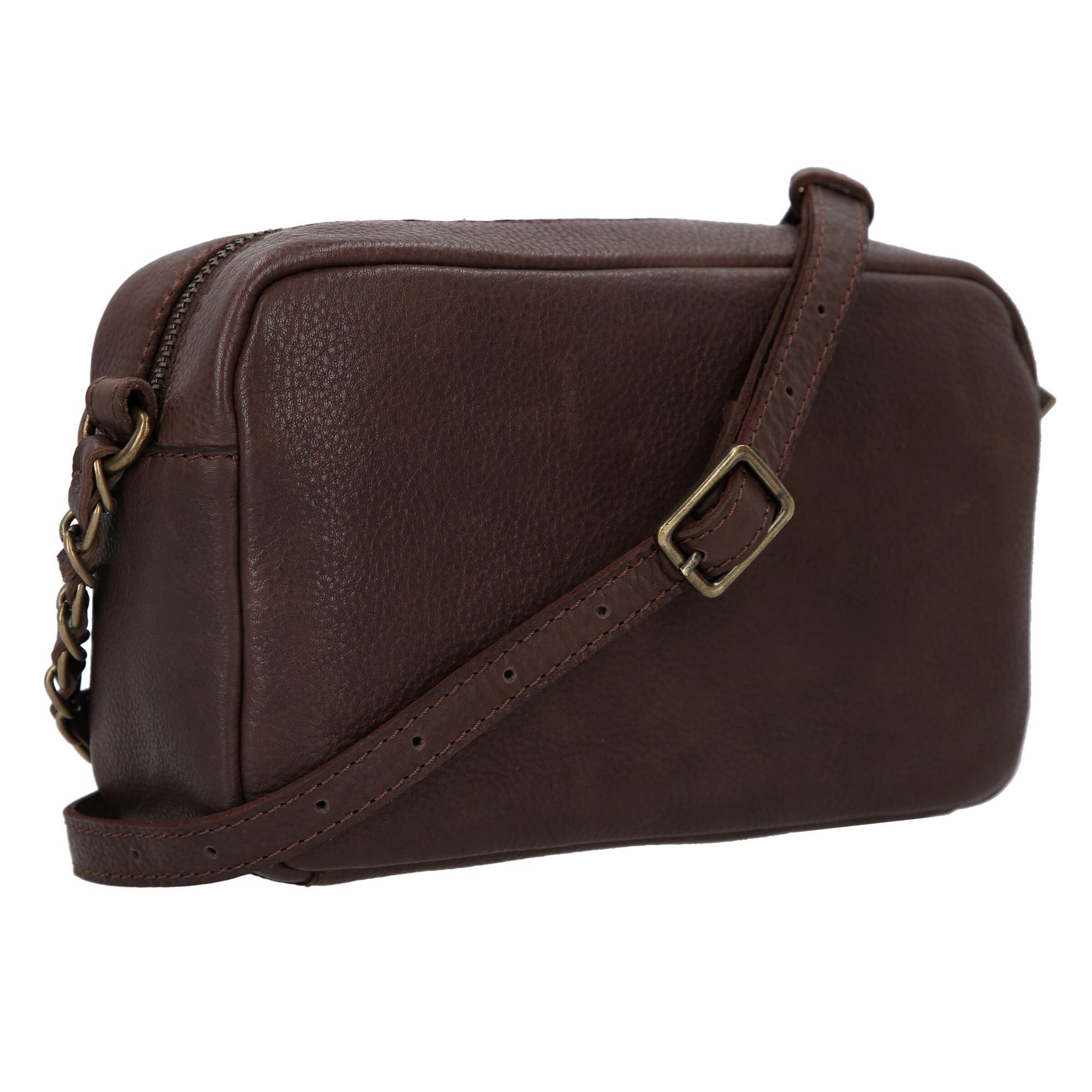 Borsa a tracolla 'Chained Feltham' di Cowboysbag in marrone