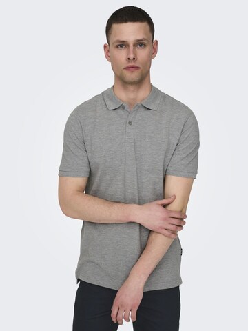 Only & Sons Poloshirt 'TRAY' in Grau