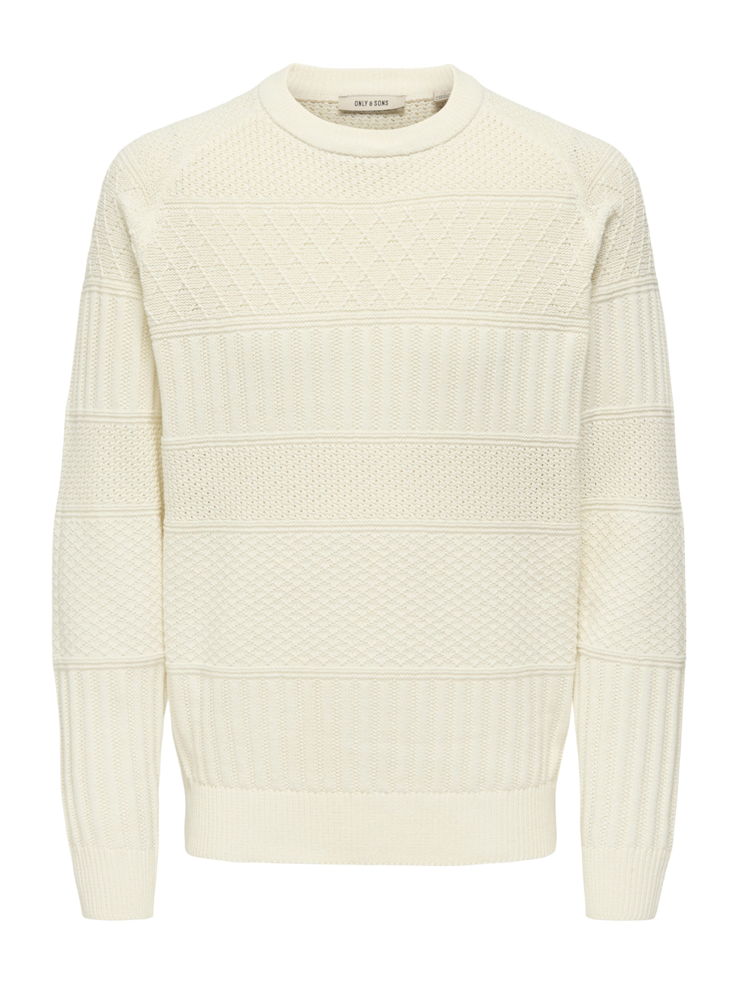 Pullover 'ONSALKAN' di Only & Sons in bianco: frontale