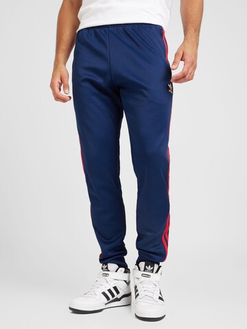ADIDAS ORIGINALS Tapered Broek 'Adicolor Classics Sst' in Blauw: voorkant