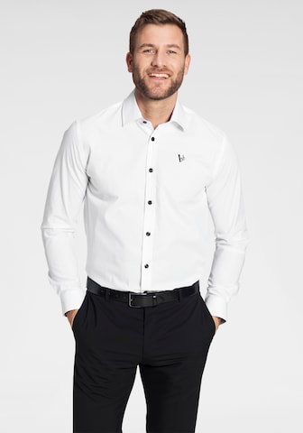 BRUNO BANANI Slim Fit Hemd in Weiß: predná strana