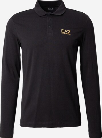 EA7 Emporio Armani Poloshirt in Schwarz: Vorderseite