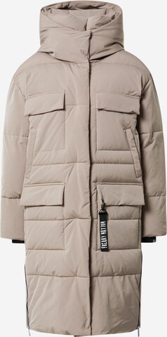 FREAKY NATION Winter Coat 'Holiday' in Beige: front