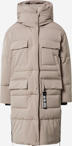 FREAKY NATION Winter Coat 'Holiday' in Beige: front