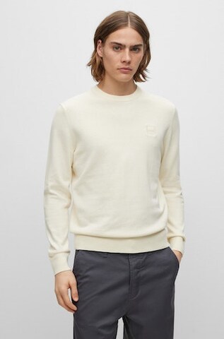 BOSS - Pullover 'Kanovano' em bege: frente