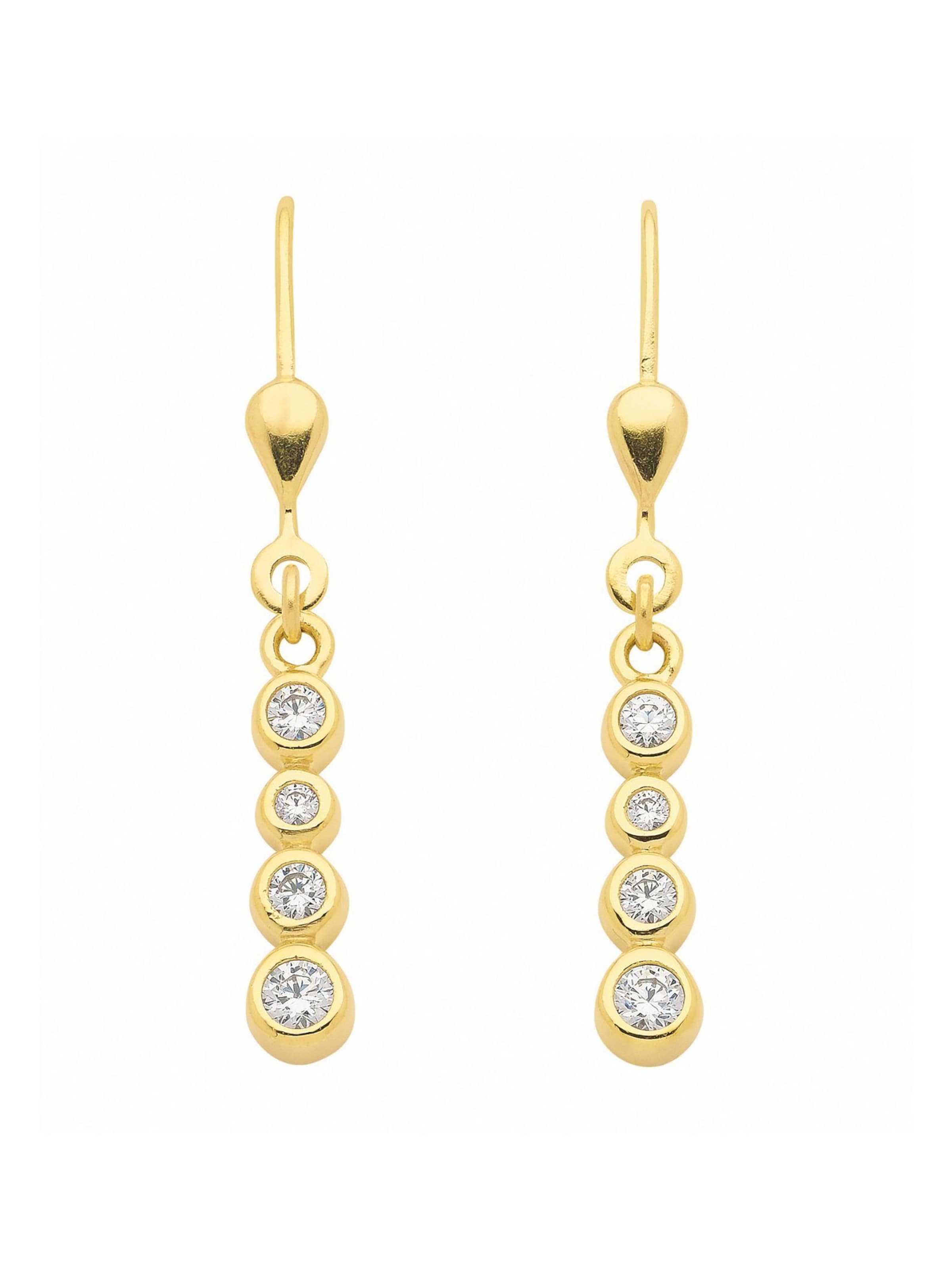 Adelia´s Ohrringe in Gold: Vorderseite