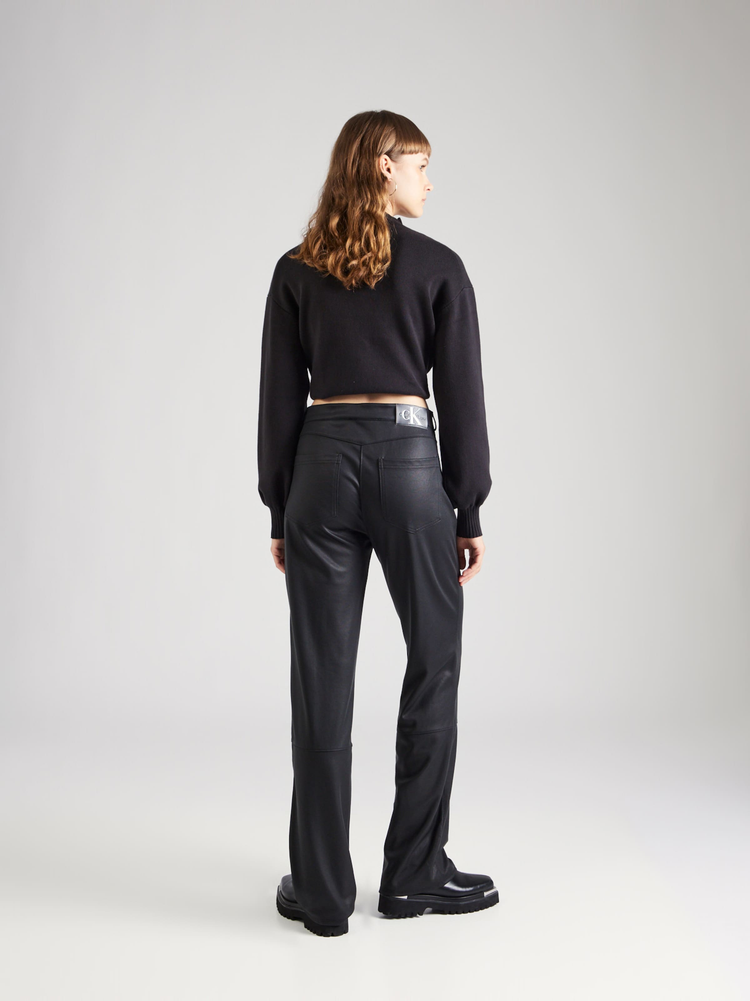 Calvin klein leather pants hot sale