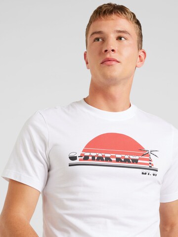 T-Shirt 'Sunrise' G-Star RAW en blanc