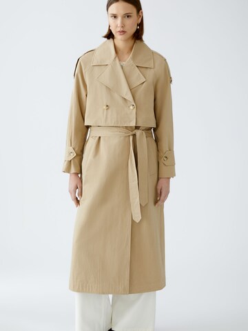 OUI Between-Seasons Coat in Beige: front