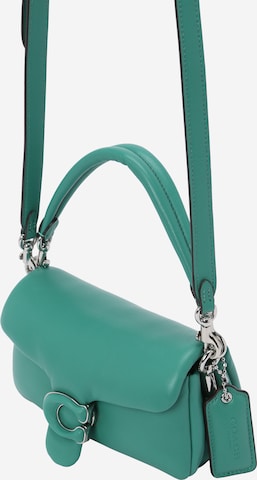 COACH Дамска чанта в зелено: отпред