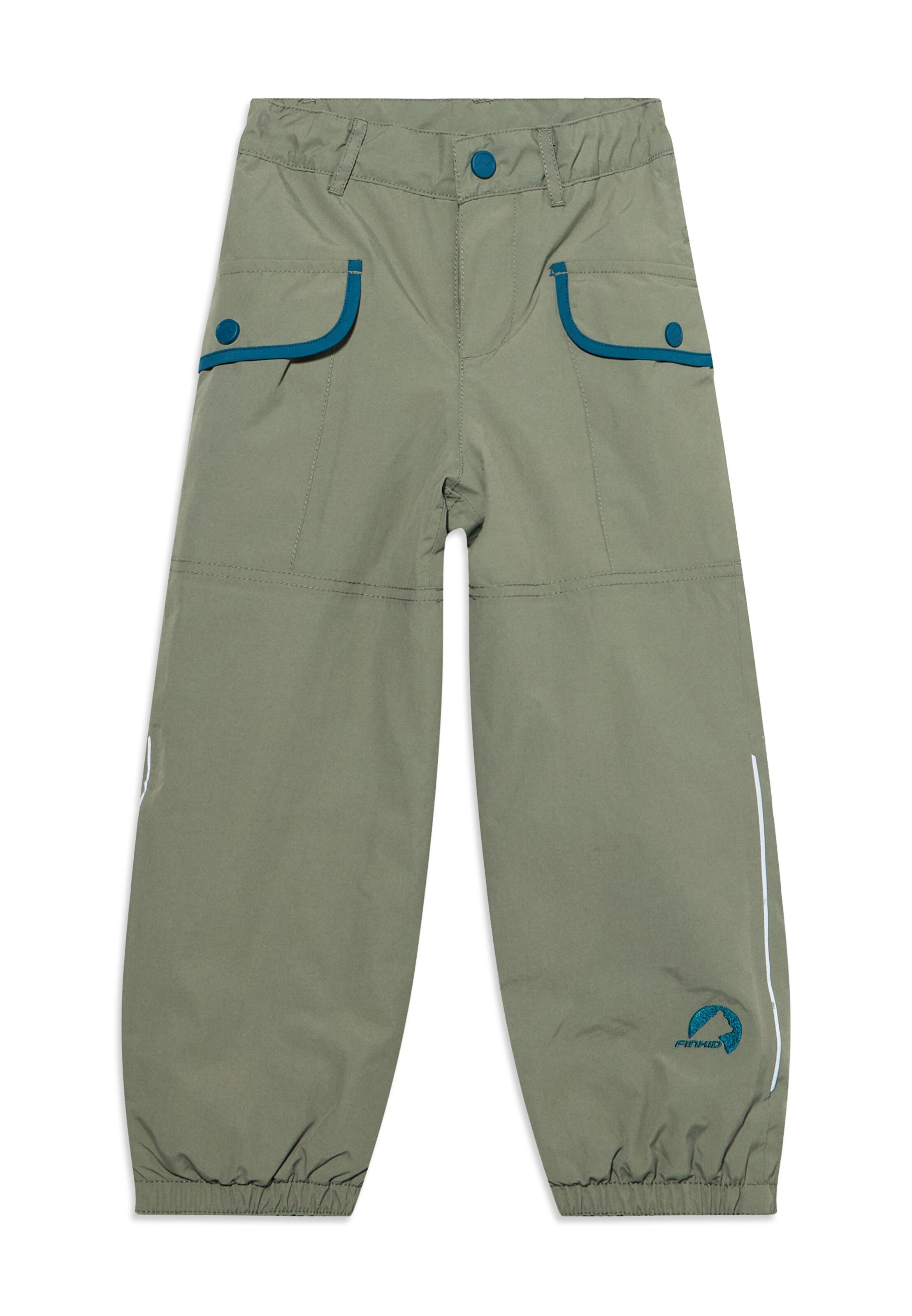FINKID - Tapered Pantalón funcional 'RENTO MUKKA' en verde: frente