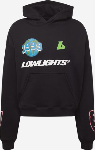 Low Lights Studios Sweatshirt 'Ninety Nine' in Zwart: voorkant