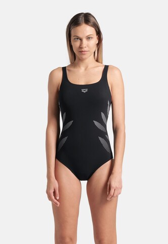 Bustino Costume intero modellante 'SHAPEWEAR MILENA C-CUP' di ARENA in nero: frontale