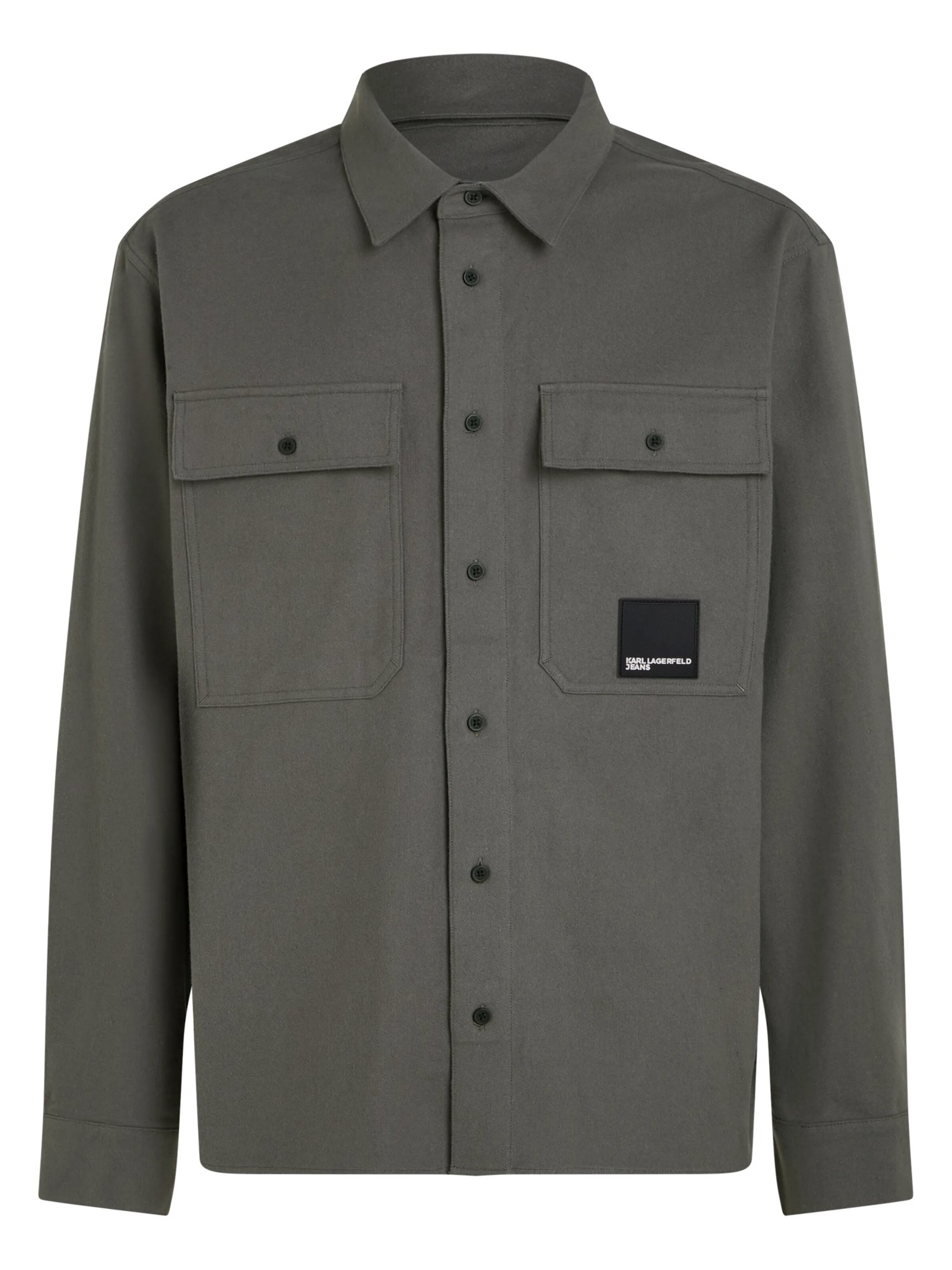 KARL LAGERFELD JEANS Comfort fit Ing - szürke: elől