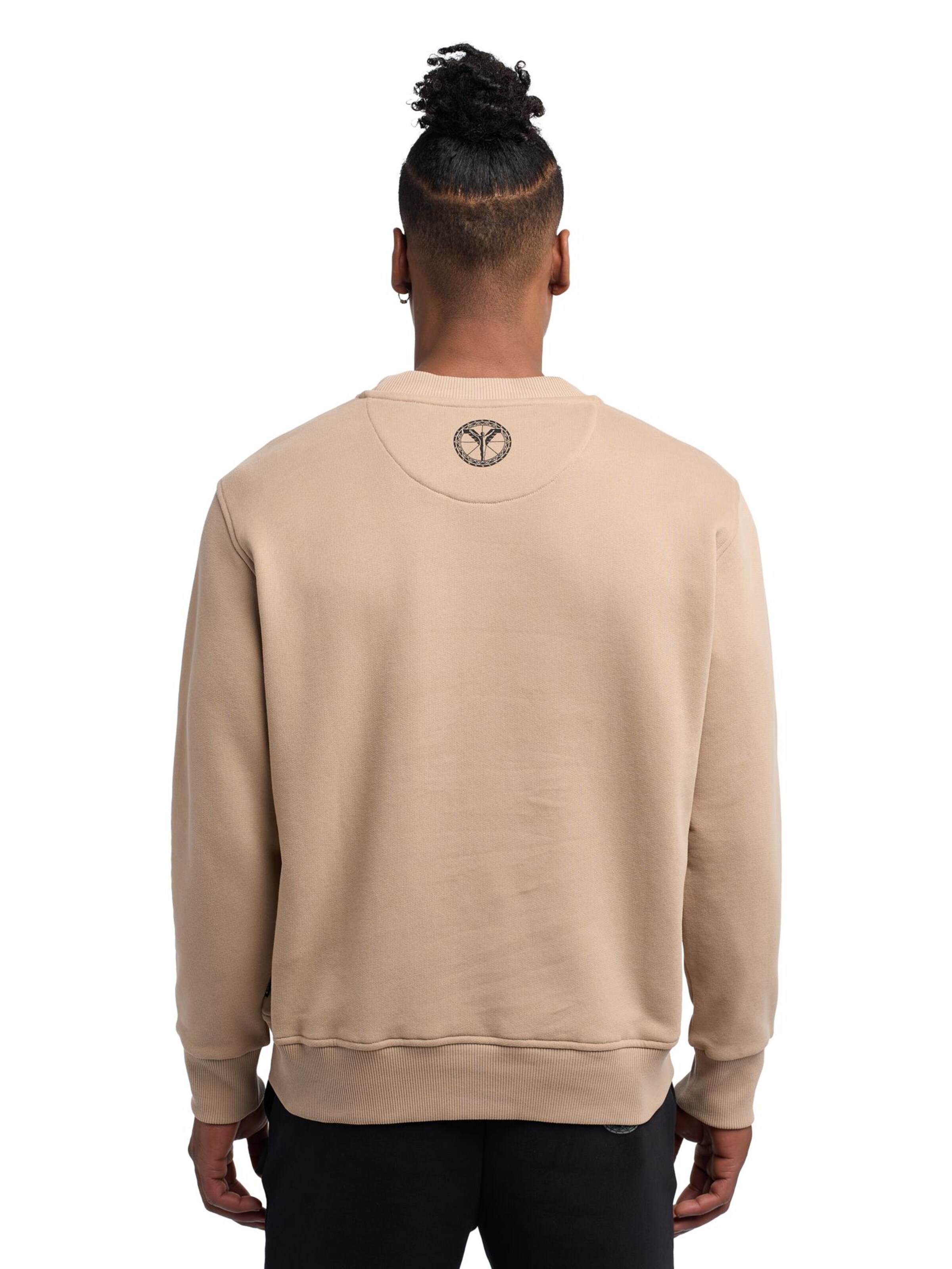 Carlo Colucci Sweatshirt ' De Sarro ' in Beige