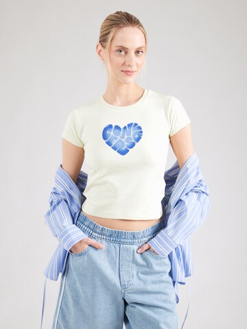 CONVERSE T-Shirt 'HEART' in Gelb: Vorderseite