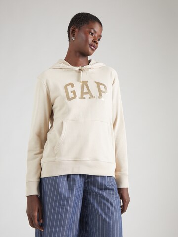GAP - Sweatshirt 'HERITAGE' em bege: frente