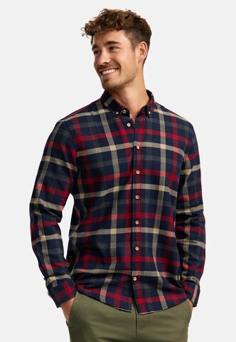 Coupe slim Chemise 'Dean' Kronstadt en rouge : devant