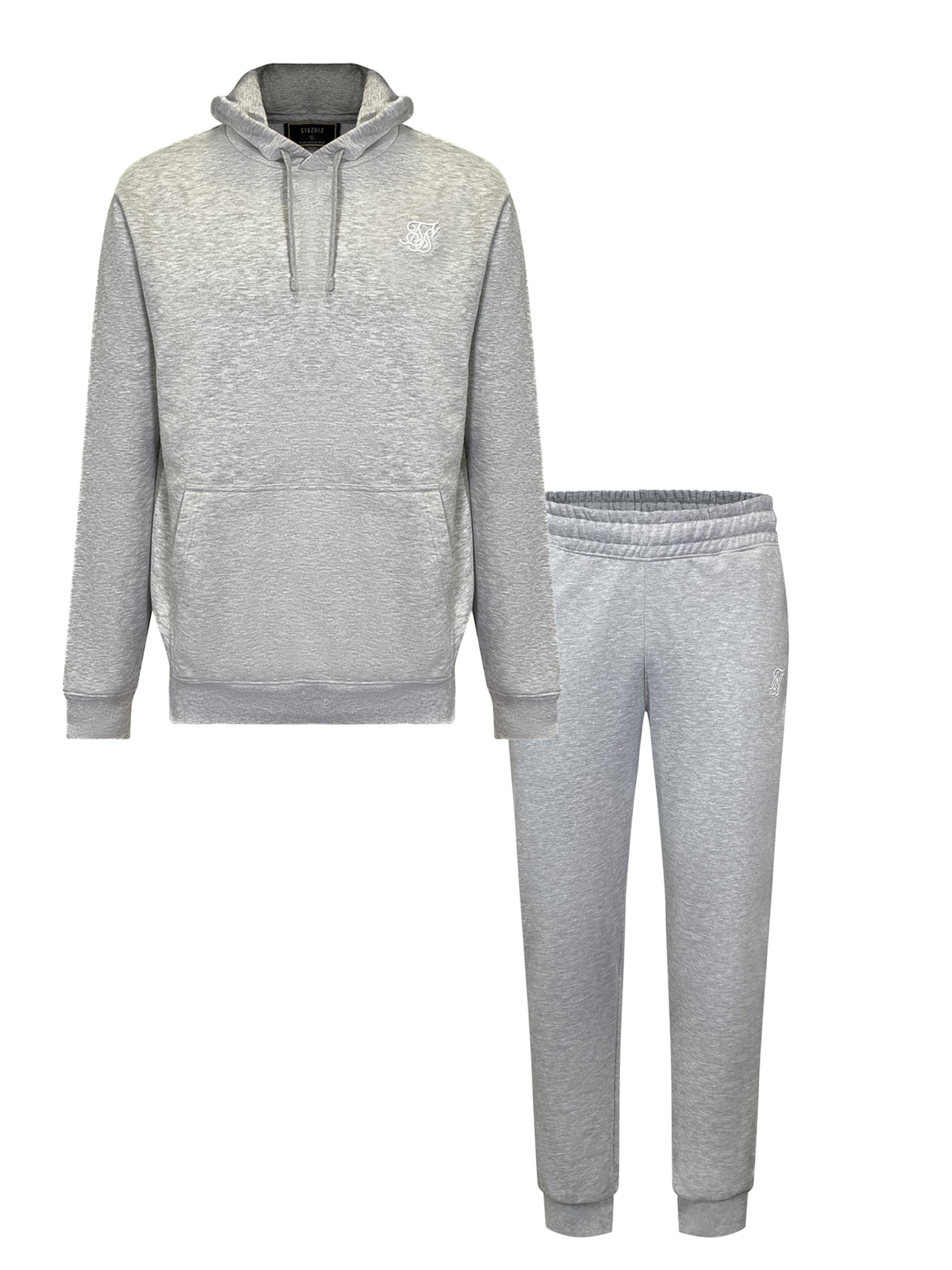 SikSilk Sweat suit in Grey: front