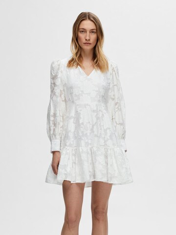 SELECTED FEMME Платье 'SLFCALLI-SADIE' в Белый: спереди