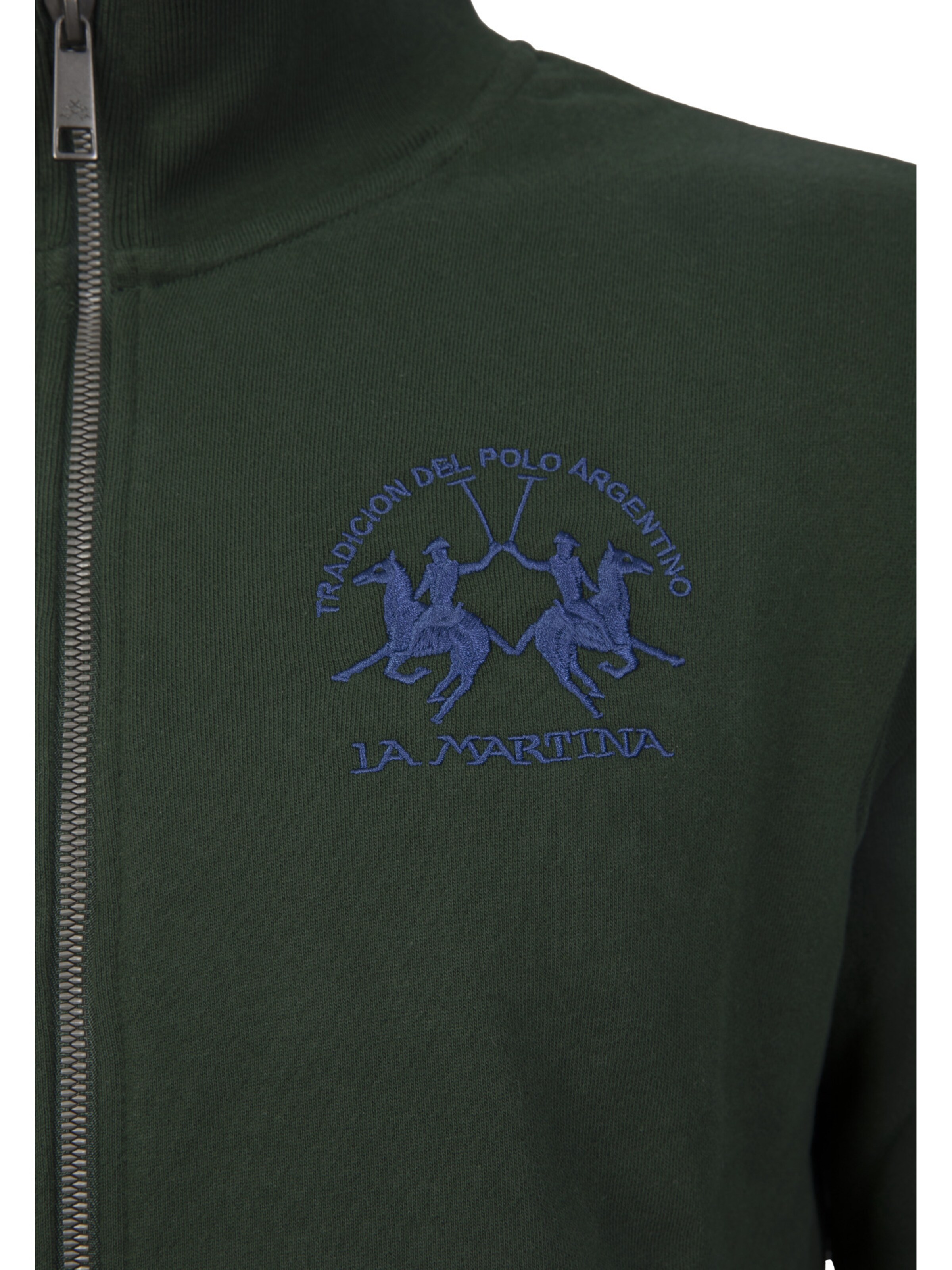 La Martina Sweatvest 'MBF301' in Groen