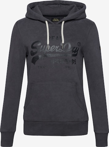 Sweat-shirt Superdry en gris : devant