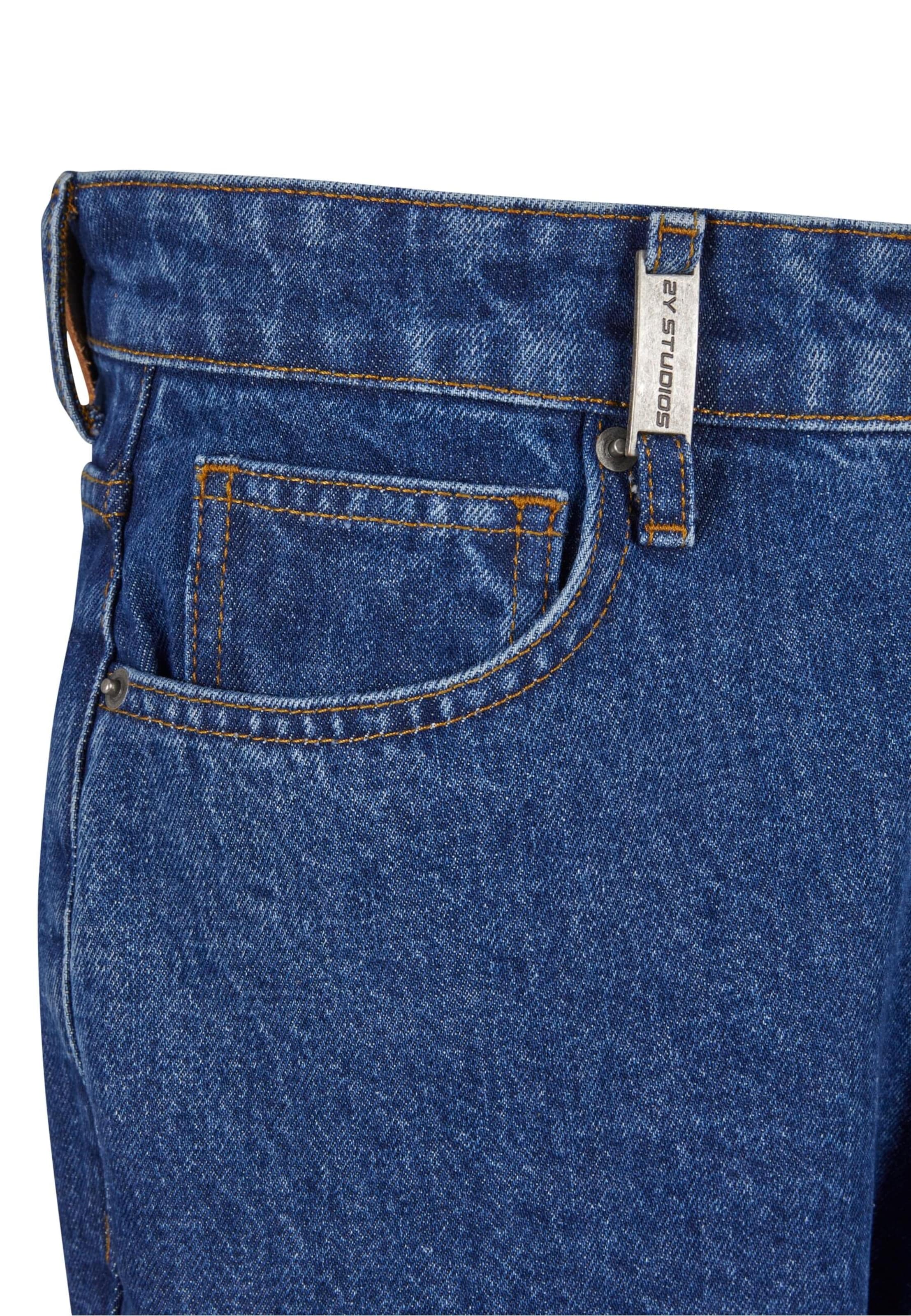 2Y Studios Na zvonec Kavbojke 'Milu' | modra barva