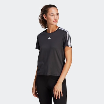 ADIDAS PERFORMANCE Λειτουργικό μπλουζάκι 'Train Essentials' σε μαύρο: μπροστά