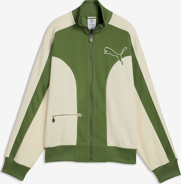 PUMA Sweatvest 'T7 Love Of The Cat' in Groen: voorkant