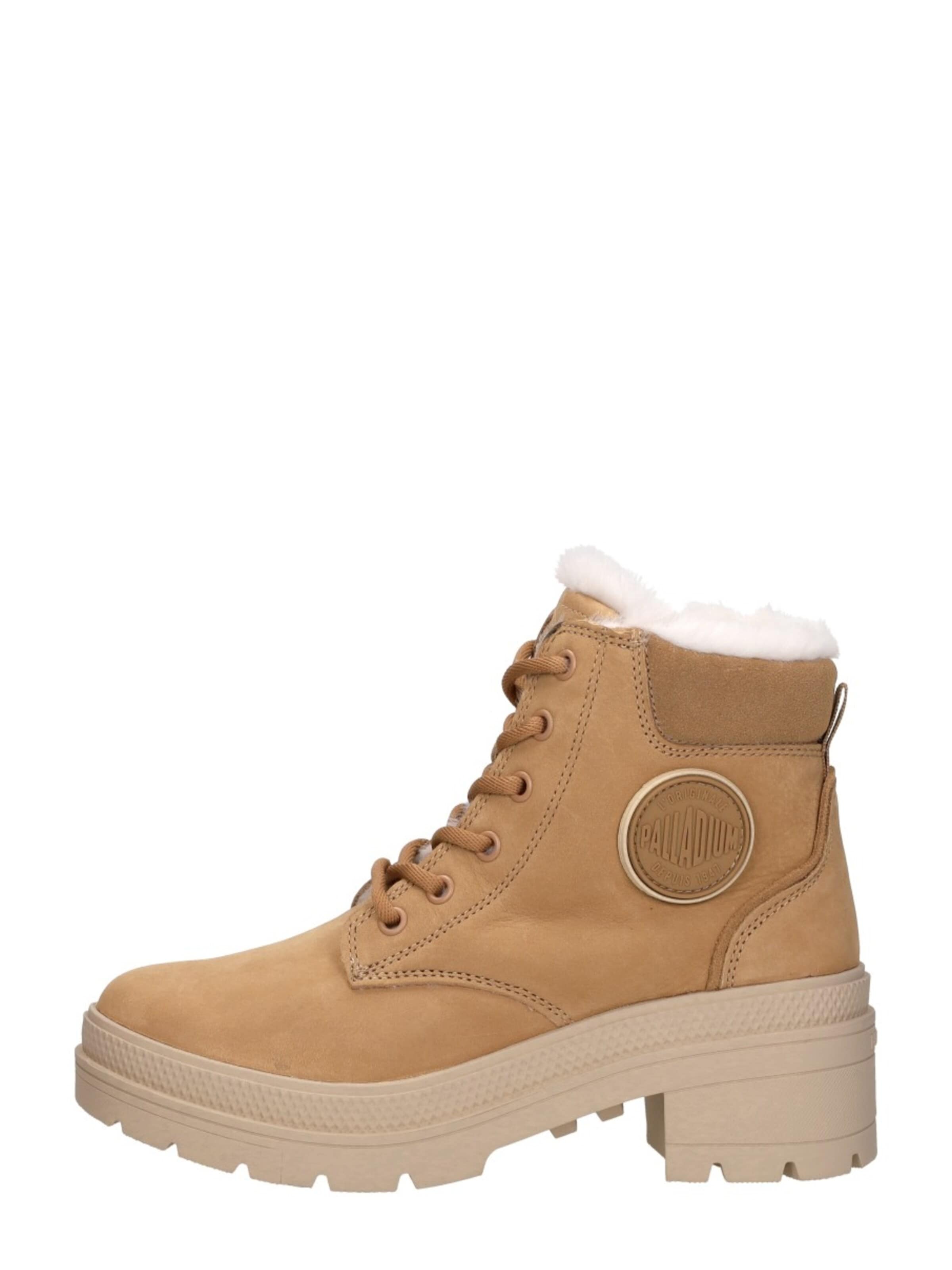 Palladium Lace-Up Shoes 'Pallarise NBK L' in Brown: front