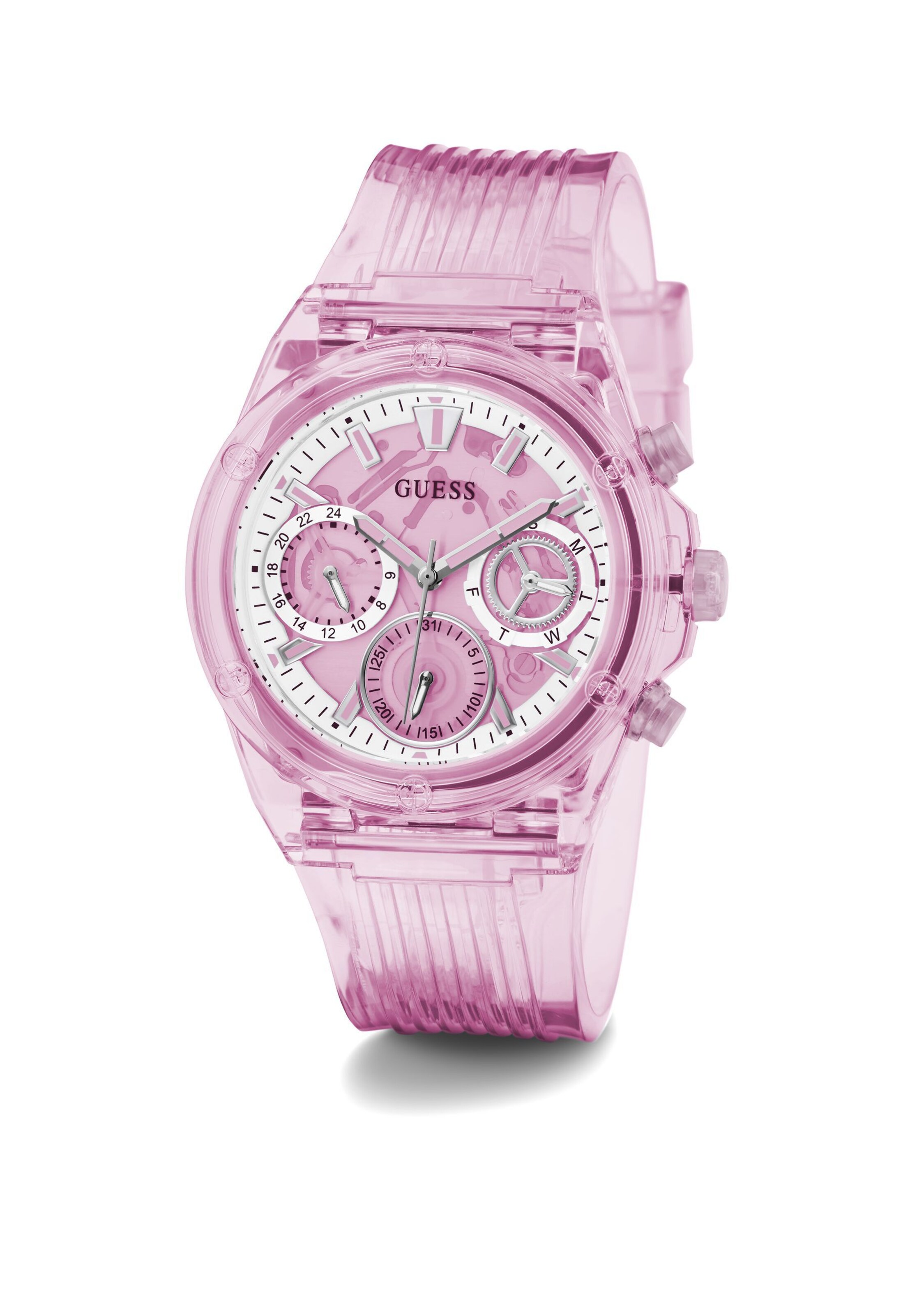 GUESS Uhr 'Athena' in Pink