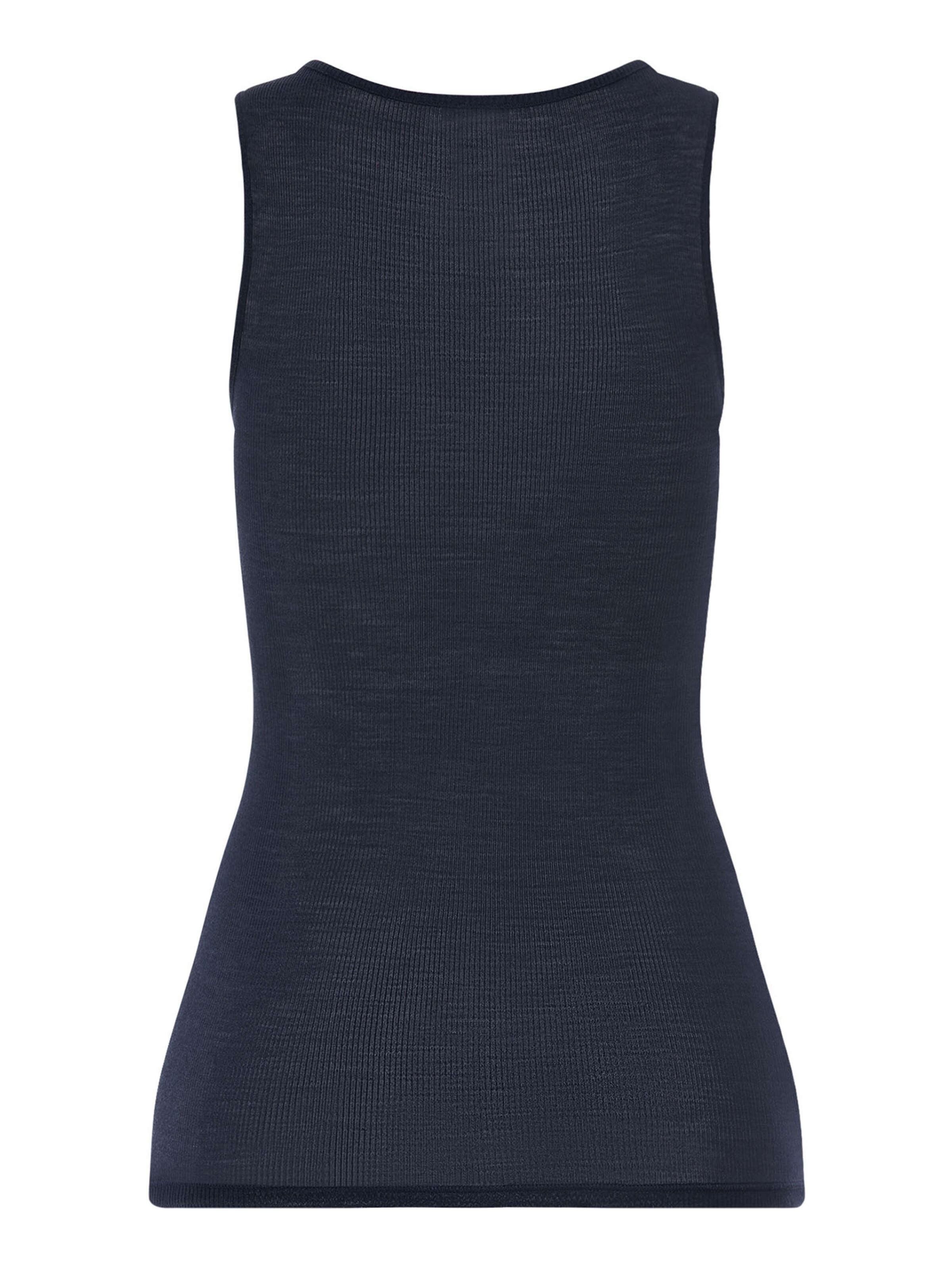 Hanro Top ' Woolen Lace ' in Blauw