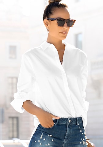 LASCANA Blouse in White: front