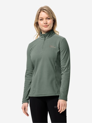 Pullover sportivo 'TAUNUS' di JACK WOLFSKIN in verde: frontale