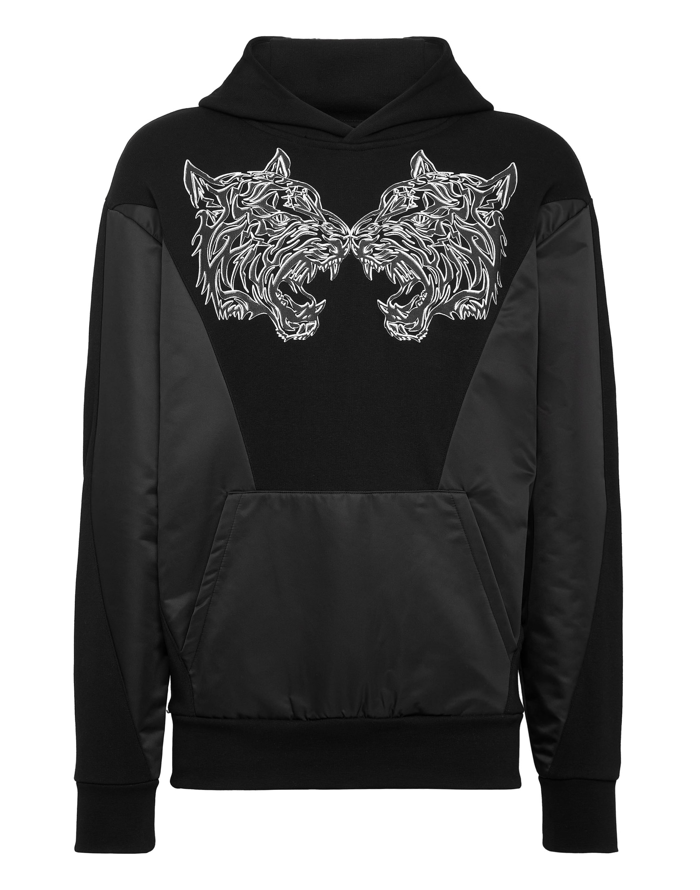 Plein Sport - Sudadera 'Tiger' en negro: frente