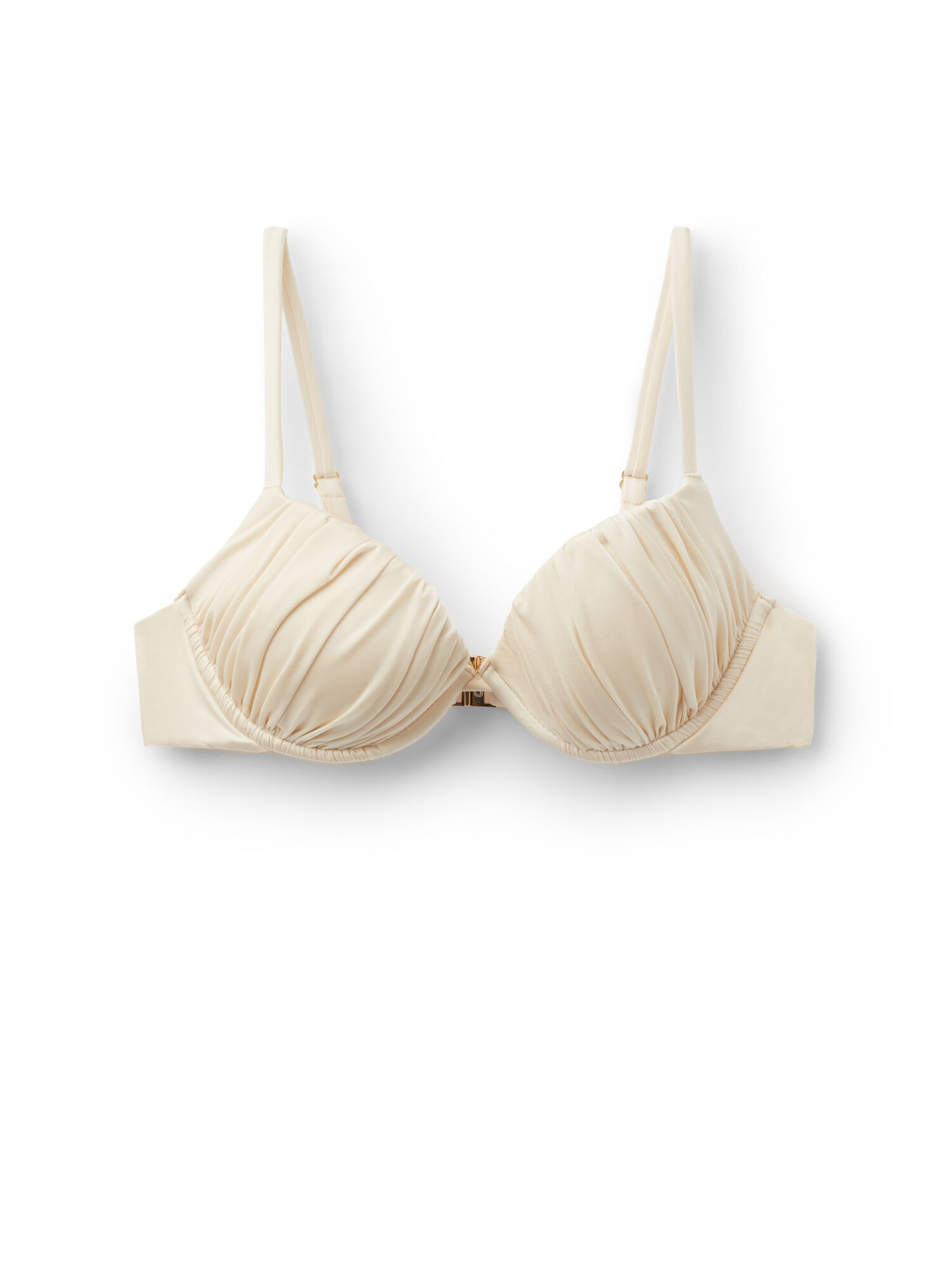 CALZEDONIA Push-up Bikini Top in Beige: front