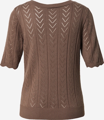 VILA Sweater 'SHELLEY' in Brown