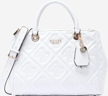 GUESS - Bolso de mano 'Marieke' en blanco: frente