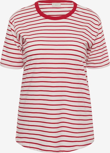 Marškinėliai iš KAFFE CURVE, spalva – raudona / balta, Prekių apžvalga