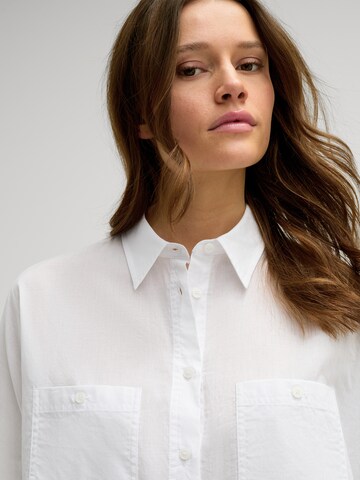 JOOP! Jeans Bluse 'Blue' in Weiß