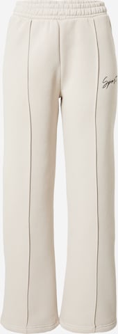 Misspap Pleat-Front Pants in Grey: front