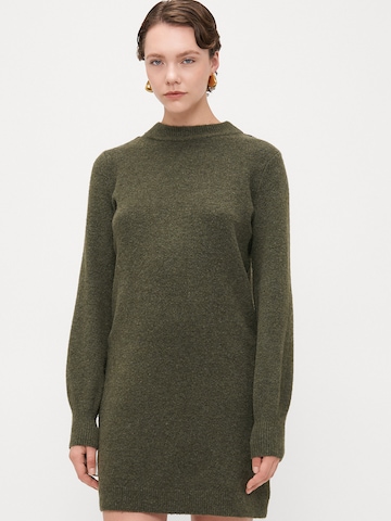 Robes en maille 'VMBESTI' Vero Moda Tall en vert : devant