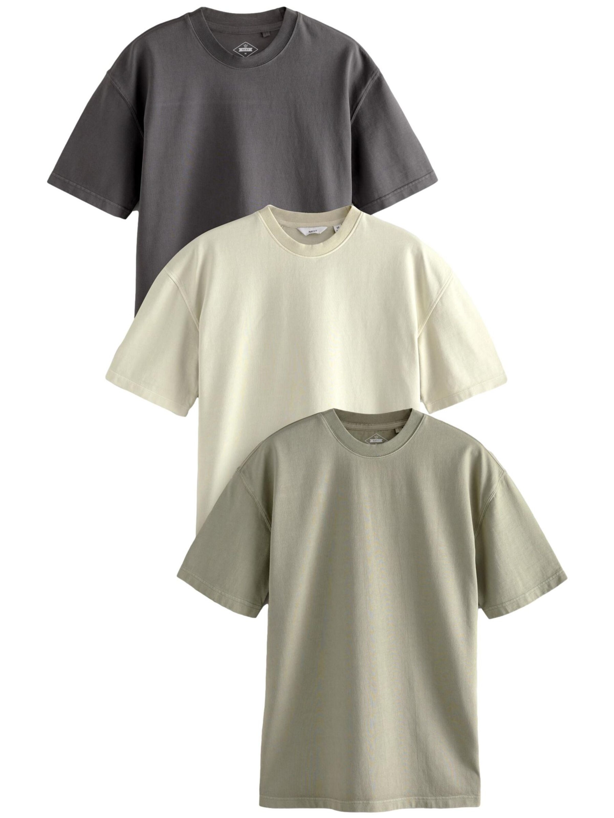 Tricou de la Next pe bej: față