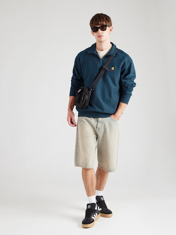 Carhartt WIP Средняя посадка Свитшот 'American Script' в Зеленый