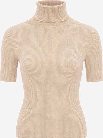 Pull-over PANTHEROAR en beige : devant