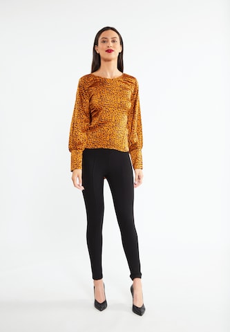 faina Blouse in Bruin