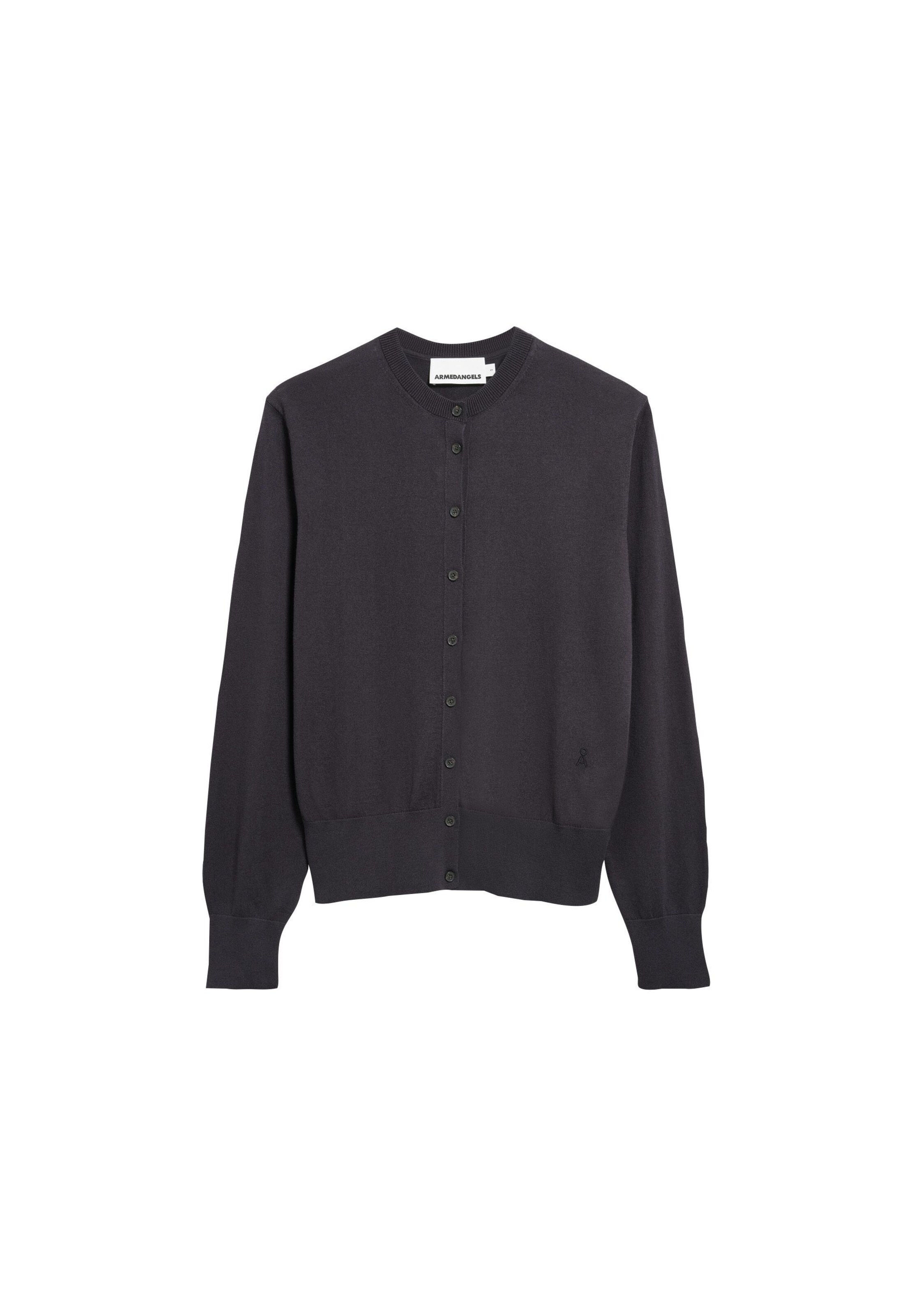 ARMEDANGELS Sweatjacke FINE KNIT in Grau: Vorderseite