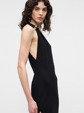 melns Elisabetta Franchi Adīta kleita