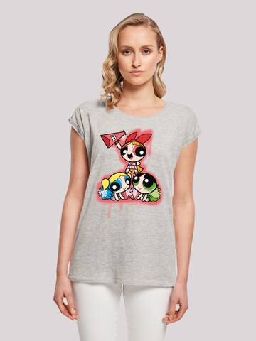F4NT4STIC Shirt 'Powerpuff Girls Cheerleaders' in Grey: front