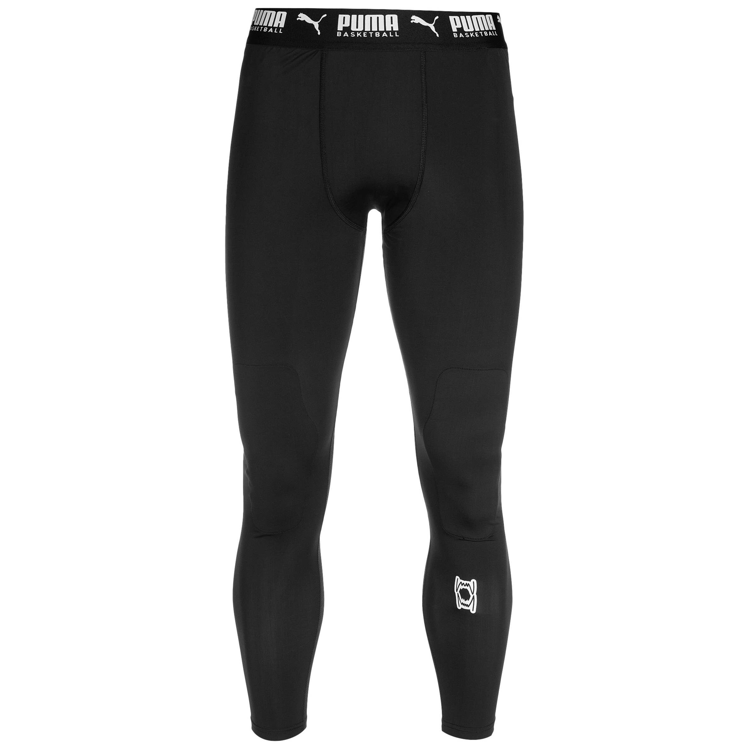 PUMA Skinny Sporthose 'Hoops Team' in Schwarz: Vorderseite